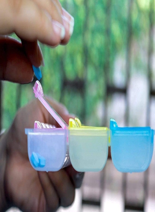 Brille Bee Pill Medicine Organizer Reminder Storage Box, 21 Days or 3 Weeks, Plastic Container pack of 2 - Image 3